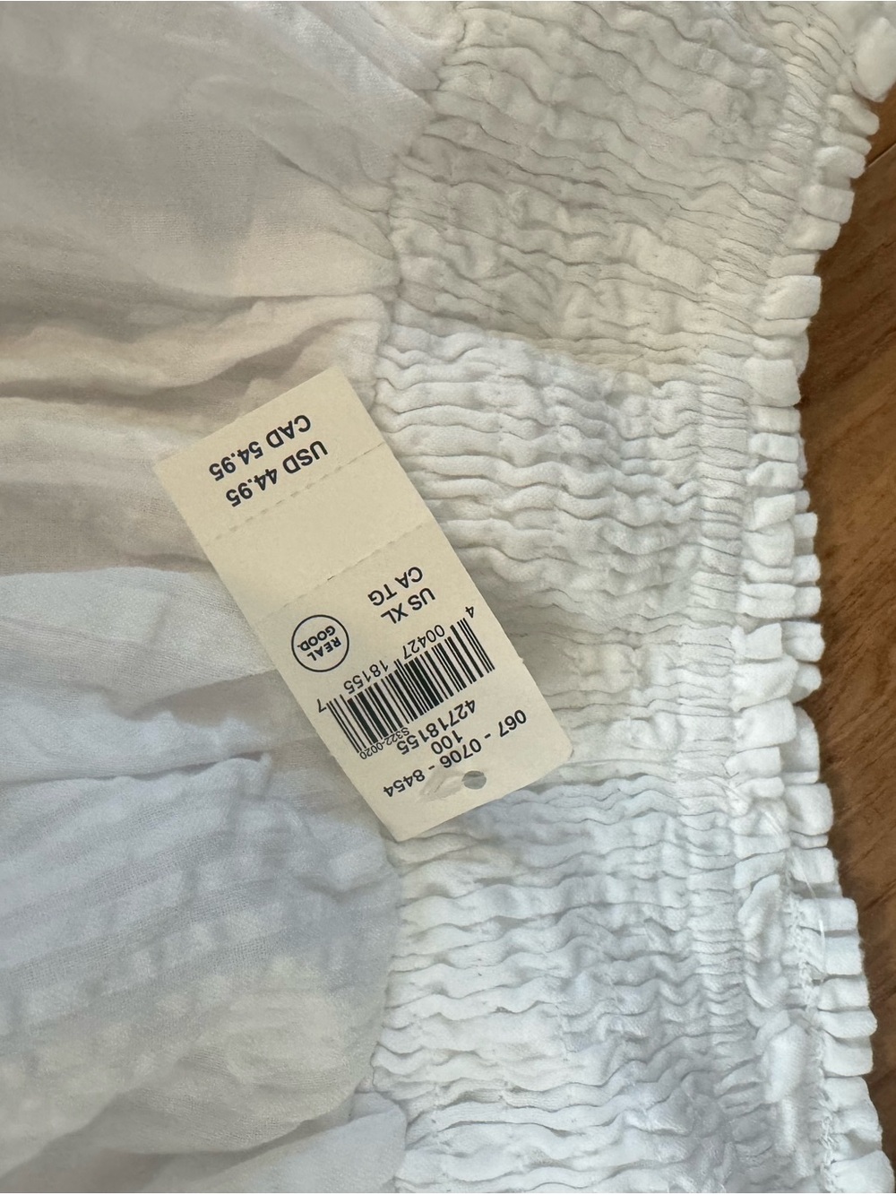 NWT Aerie Seersucker White Textured Ruffle Shorts - Picture 3 of 3